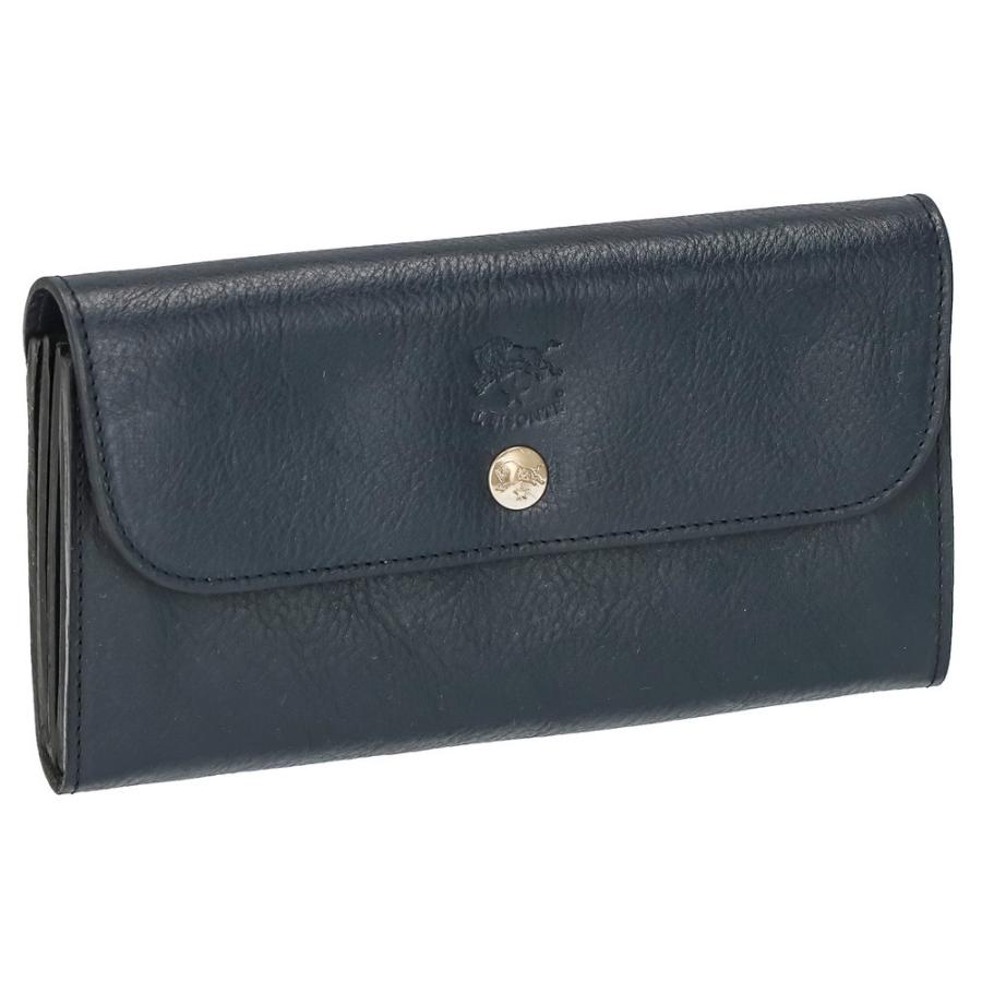 イルビゾンテ　ダークネイビーレザー 長財布 IL BISONTE イル ビゾンテ C0842 長財布 メンズ レディース 財布