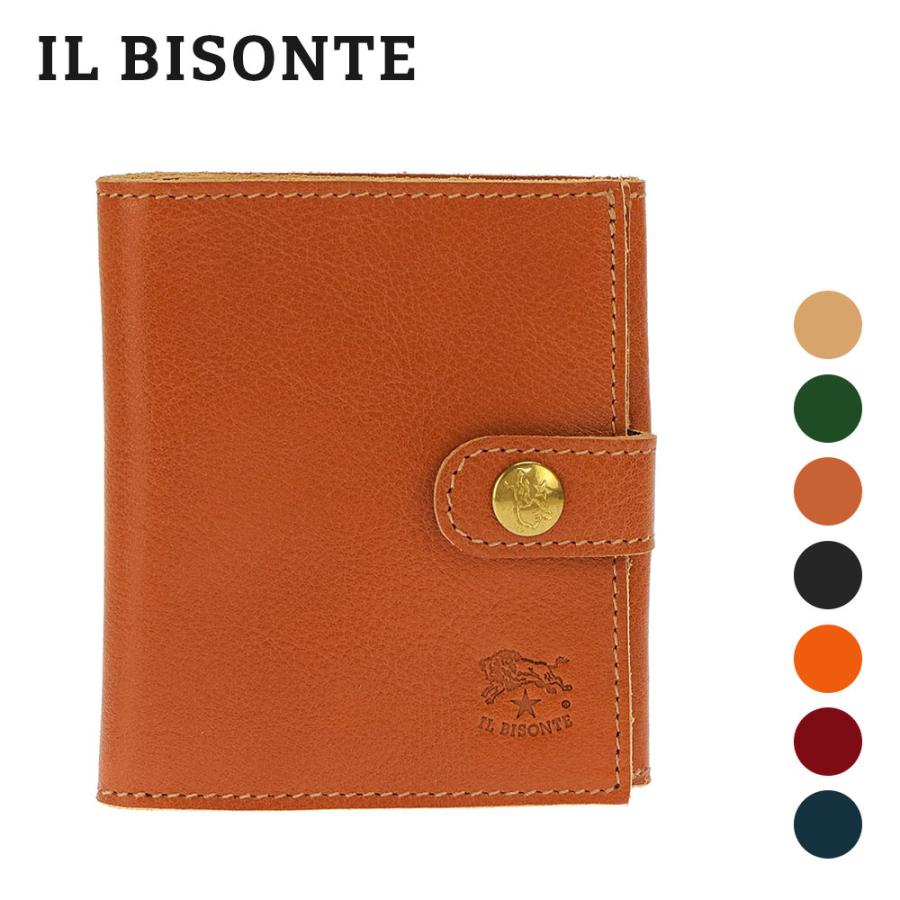 IL BISONTE イル ビゾンテ C0955 二つ折り財布 メンズ 財布 ミニ財布 