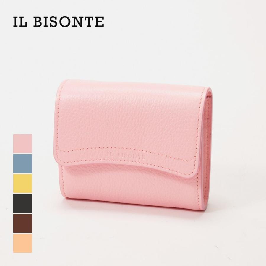 IL BISONTE ミニ財布 コインケース レザー SSW005 PV0001 IL BISONTE イル ビゾンテ SSW005 PVX001 小銭入れ レディース
