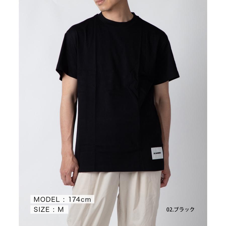 ジルサンダー プラス JIL SANDER+ JPUU706530 MU248808 Tシャツ レディース トップス 3枚セット 半袖 カジュアル カットソー 無地 コットン スポーツ ブランド｜u-stream｜08