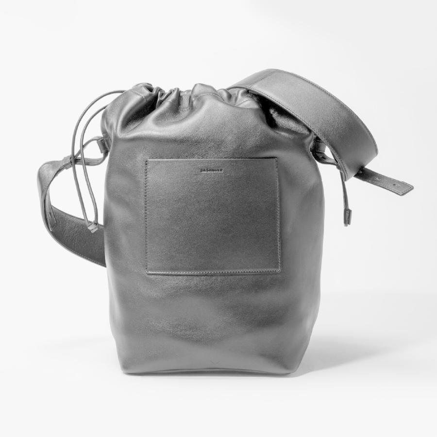 ジルサンダー ショルダーバッグ - グレー 極美品】JIL SANDER ジルサンダー ホルスター ミニ クロスボディ