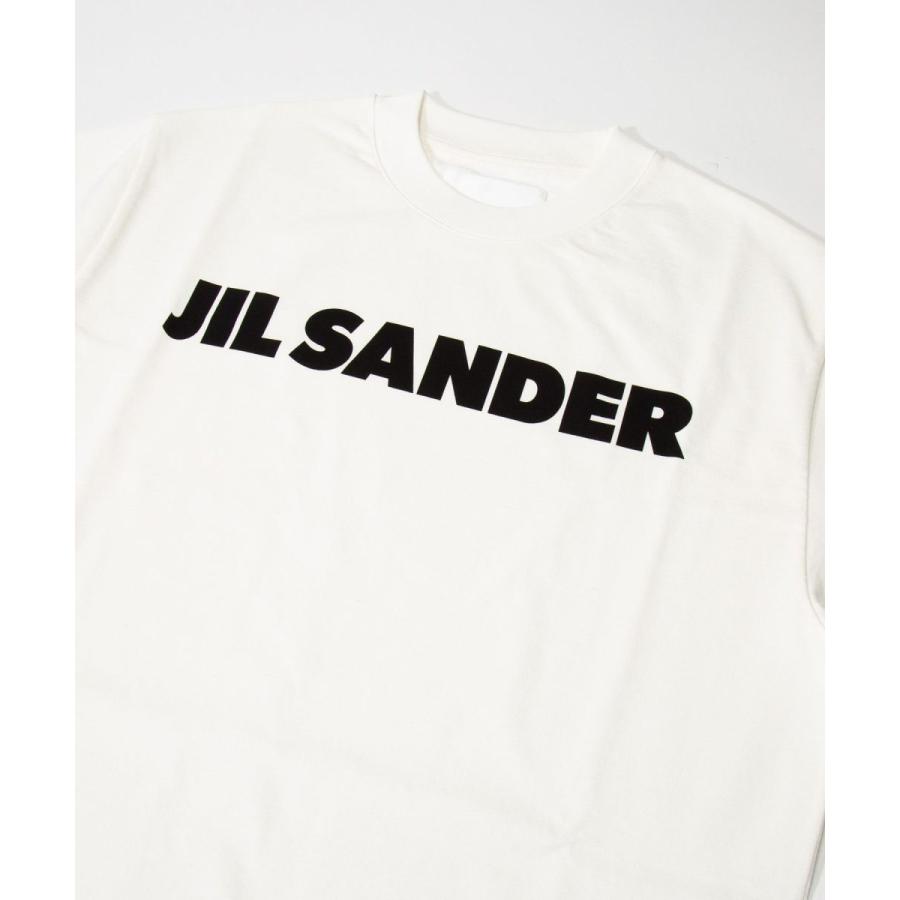 ジルサンダー JIL SANDER J02GC0001 J45047 Tシャツ レディース トップス 白 コットンジャージー カットソー 綿 102  オフホワイト XS S L
