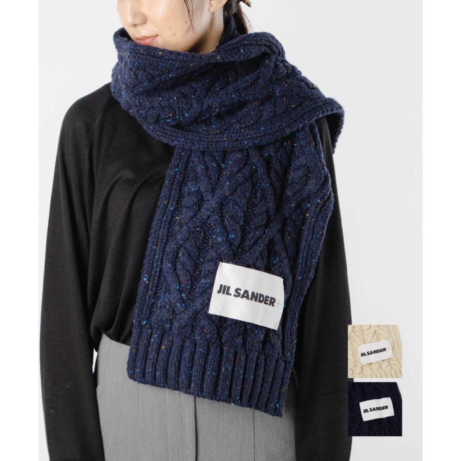 ジルサンダー プラス JIL SANDER+ J40TE0007 J14522 マフラー レディース ウール ストール スカーフ ケーブル ニット  CHUNKY MERINO CABLE KNIT SCARF : jil0000000153 : U-STREAM - 通販 - 