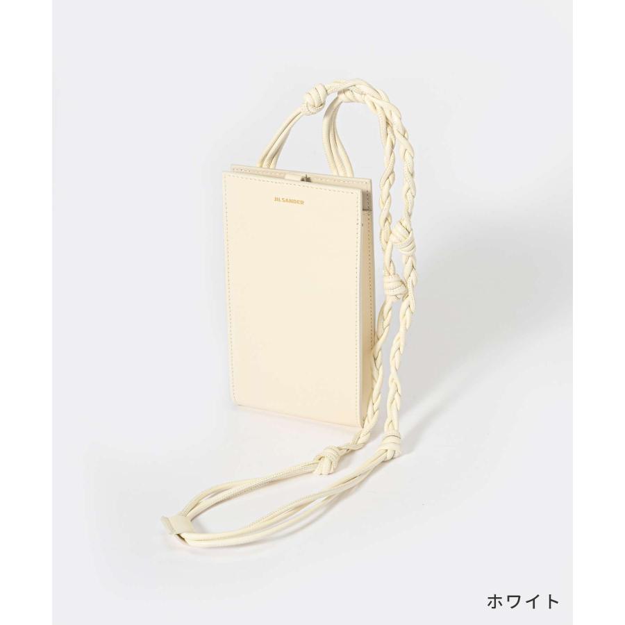 超美品・使用感少ない✨ ジルサンダー タングル スマホショルダーバッグ 白系 ジルサンダー JIL SANDER TANGLE SM スモール ショルダーバッグ 白