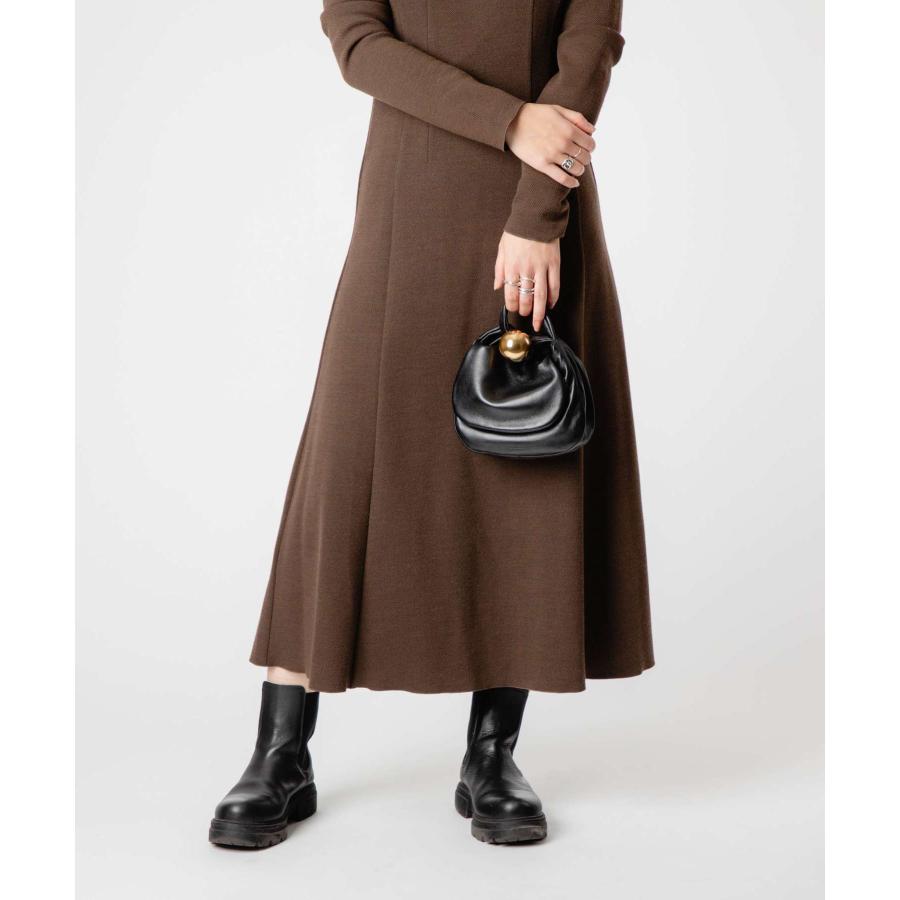 JIL SANDER  ジルサンダー レザー ハンドバッグ ブラウン Jil Sander Voyage ドローストリング ハンドバッグ | ブラウン