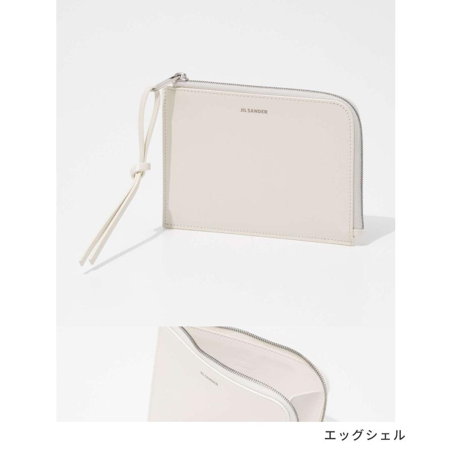 Jil Sander（ジル・サンダー）のホワイトクラッチバッグ /エッグシェル Jil Sander（ジル・サンダー）のホワイトクラッチバッグ /エッグシェル