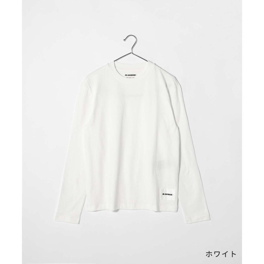 【3枚セット】ジルサンダー プラス JIL SANDER+ J40GC0002 J45048 Tシャツ レディース 長袖クルーネック コットン ロンT ブラック ホワイト XS S M L XL｜u-stream｜03