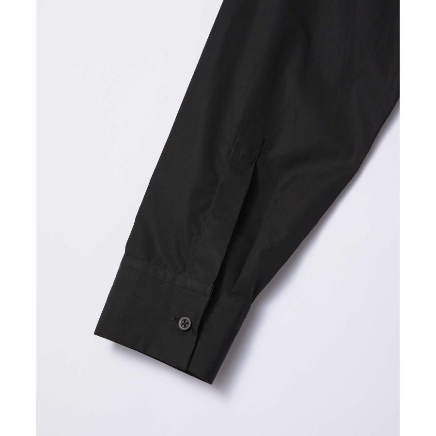 ジルサンダー JIL SANDER JSMT603138 MT245500 シャツ メンズ トップス 長袖 スタンドカラー ブラックシャツ コットン BLACK SHIRT WITH STANDING COLLAR 爆買の画像