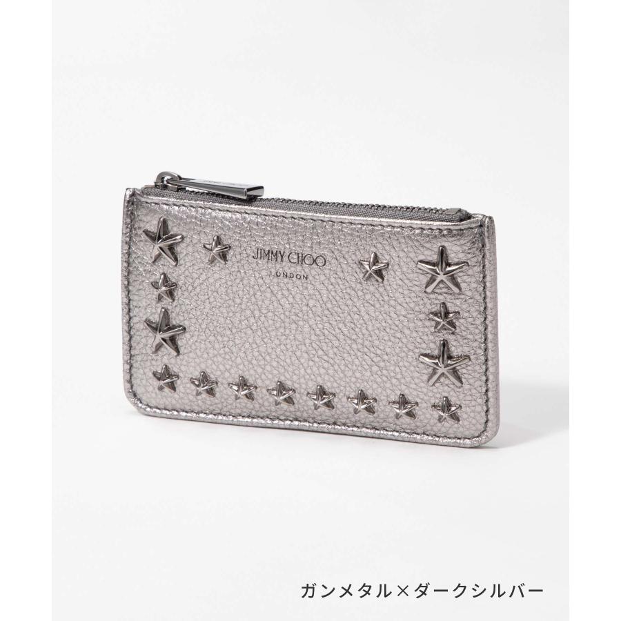 ジミーチュウ　ナンシー スタースタッズ キーケース NANCY | クリスタルスタースタッズ付き ライトゴールド