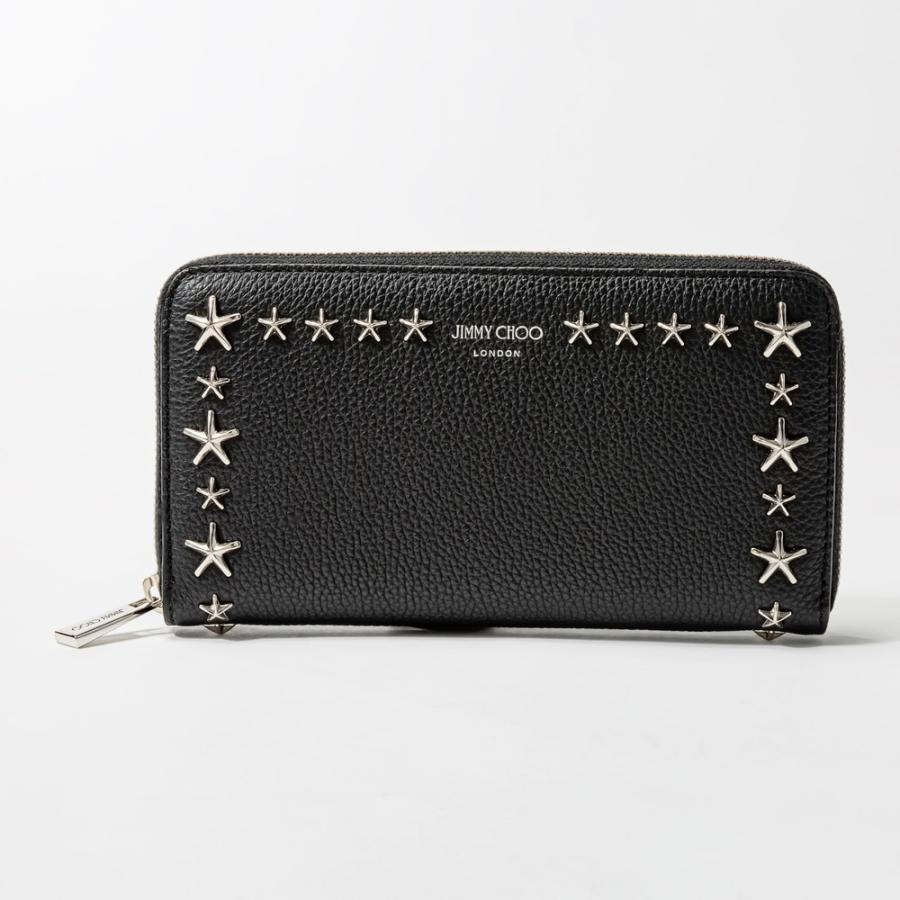 長財布☆ジミーチュウ Jimmy Choo ジミーチュウ ロゴ 長財布（小銭入れあり） レザー