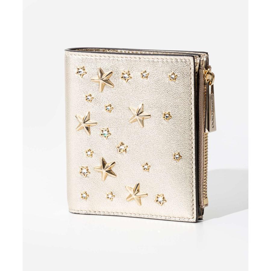 JIMMY CHOO ジミーチュウ HANNI AUR 二つ折り財布 ハンニ