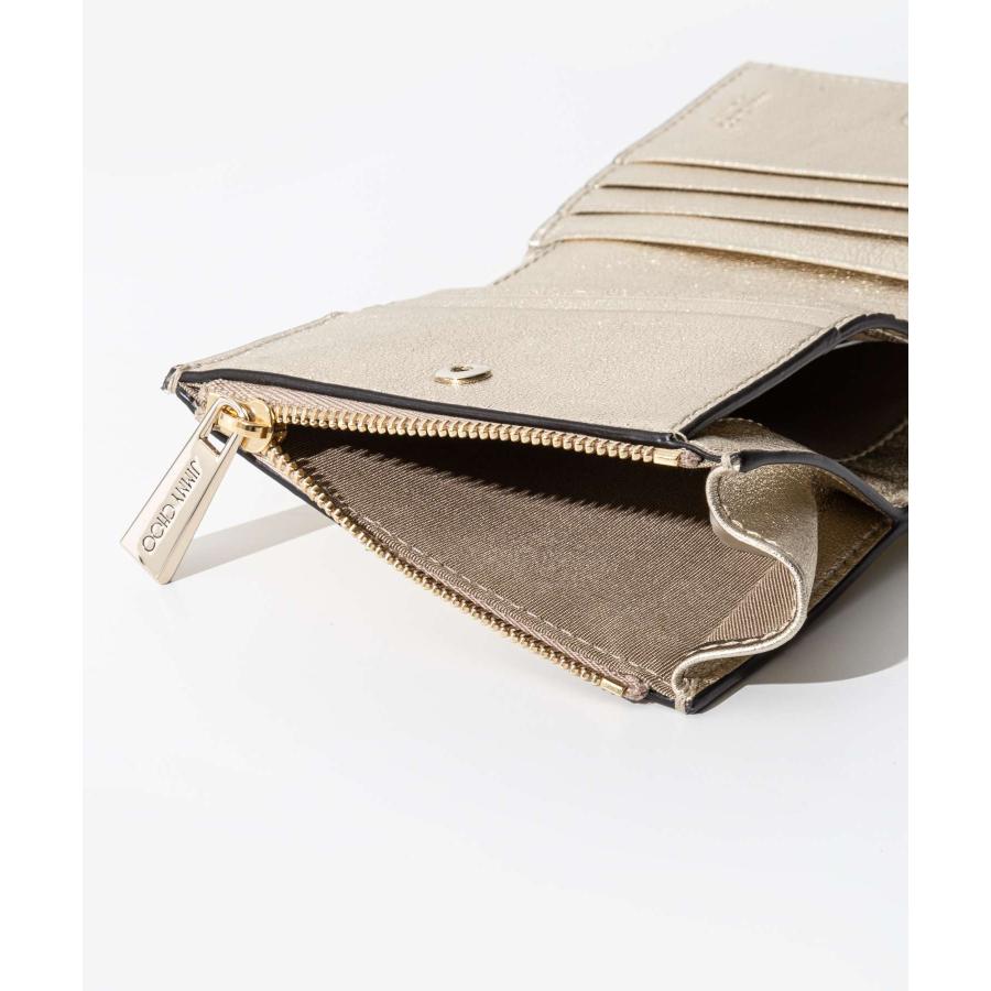 JIMMY CHOO ジミーチュウ HANNI AUR 二つ折り財布 ハンニ