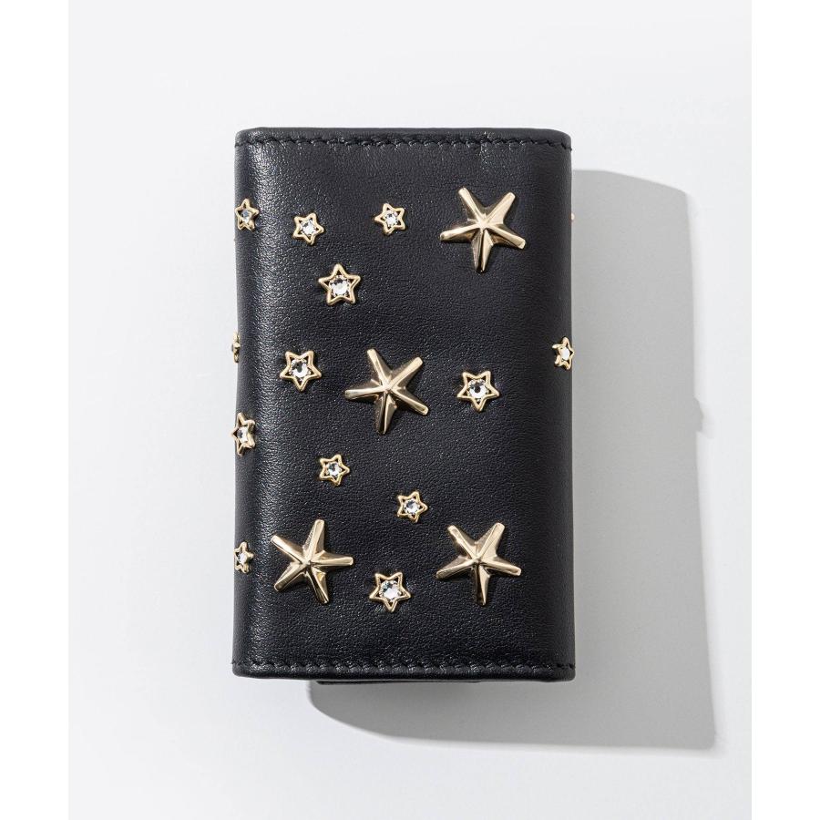 【未使用】ジミーチュウ JIMMY CHOO キーケース　レザー　ネイビー Amazon.co.jp: [Jimmy Choo] [ジミーチュウ] キーケース