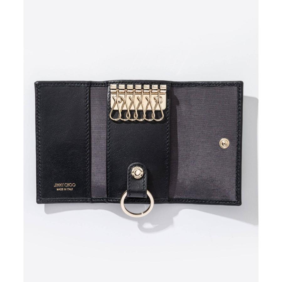 【未使用】ジミーチュウ JIMMY CHOO キーケース　レザー　ネイビー Amazon.co.jp: [Jimmy Choo] [ジミーチュウ] キーケース