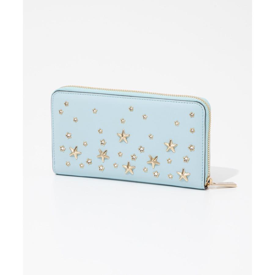 ジミーチュウ 長財布 ピッパ ブルー レディース JIMMY CHOO PIPPA CZN JIMMY CHOO（ジミーチュウ） JIMMY CHOO PIPPA CZN 長財布 ピッパ 財布