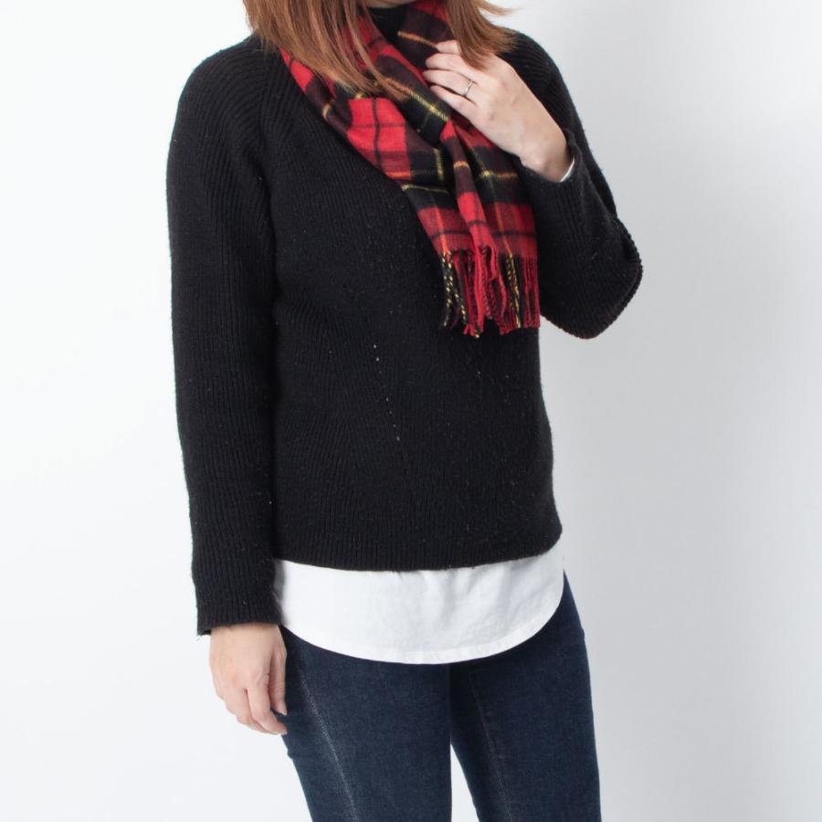 新品✨ジョンストンズオブエルガン　カシミヤ　ブラックスチュアート　ストール Johnstons of Elgin（ジョンストンズ オブ エルガン） マフラー