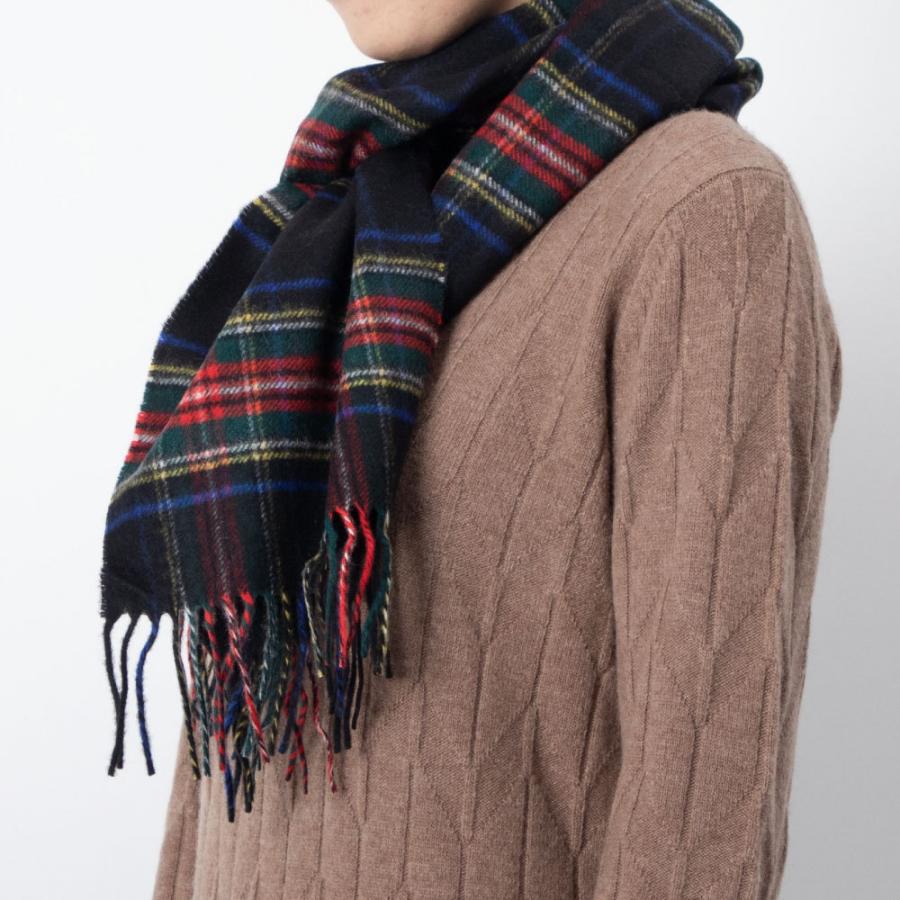 【新品】正規品 ジョンストンズ WA16 ブラックウォッチ　カシミヤ　スカーフ 新品】正規品 ジョンストンズ WA16 ブラックウォッチ カシミヤ