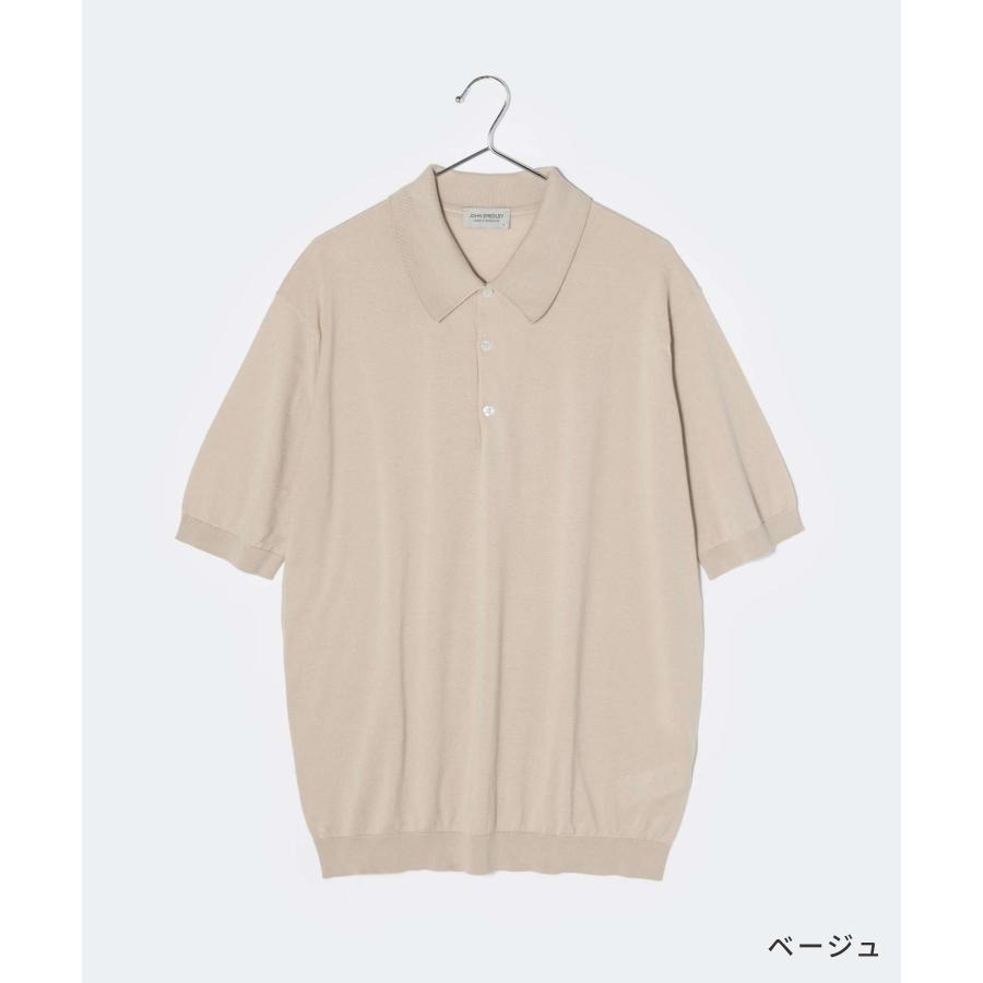 ジョンスメドレー　英国製　ポロシャツ　半袖　ベージュ　美品 楽天市場】ジョンスメドレー JOHN SMEDLEY 半袖ニットポロシャツ