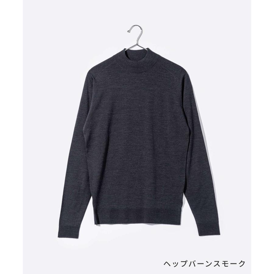 【JOHN SMEDLEY】30G モックネックニット HARCOURT JOHN SMEDLEY（ジョンスメドレー） JOHN SMEDLEY HARCOURT PULLOVER