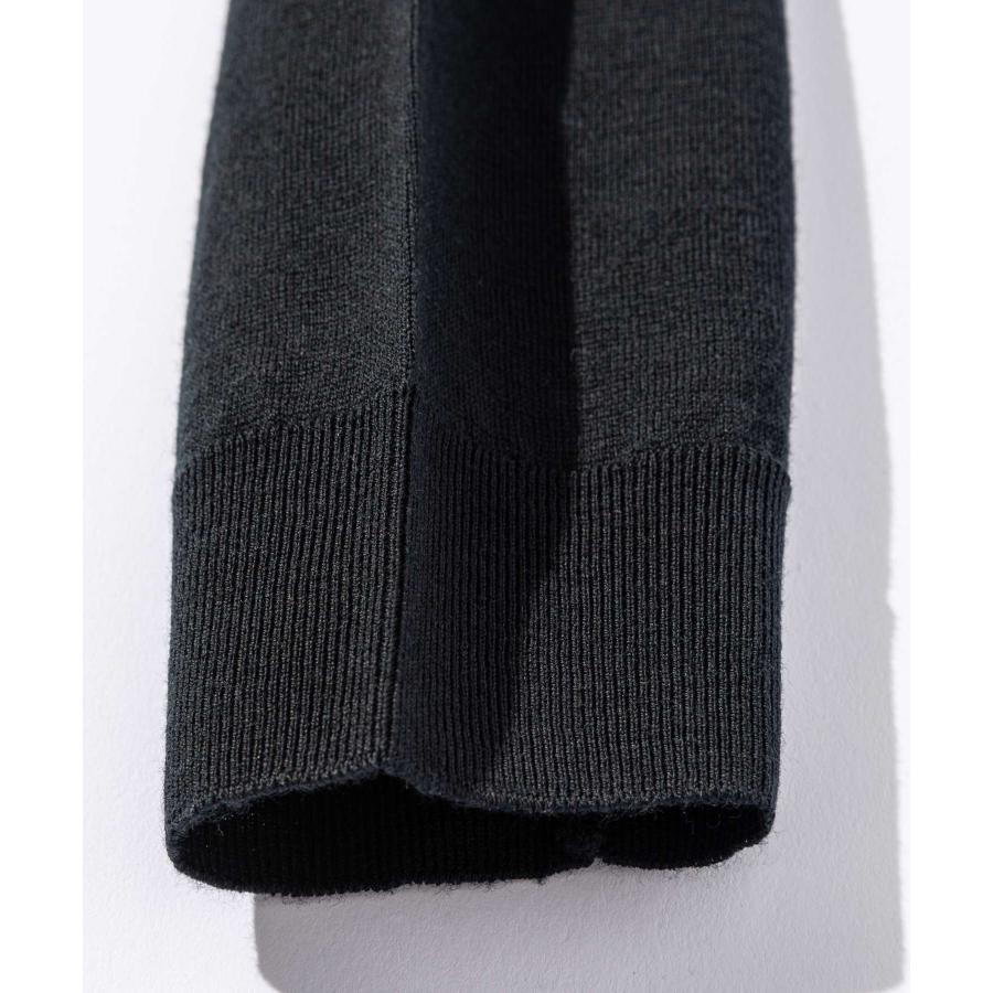 【美品】JOHN SMEDLEY カーディガン ブラック PETWORTH 黒 JOHN SMEDLEY ジョンスメドレー カーディガン メンズ ペット