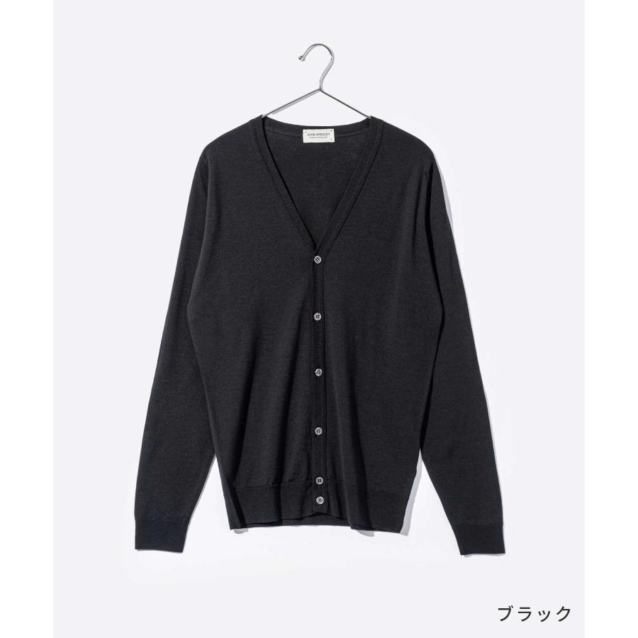 JOHN SMEDLEY グレー Vネックカーディガン　コットン M 楽天市場】JOHN SMEDLEY ジョンスメドレー COMMON FIT 30Gシー