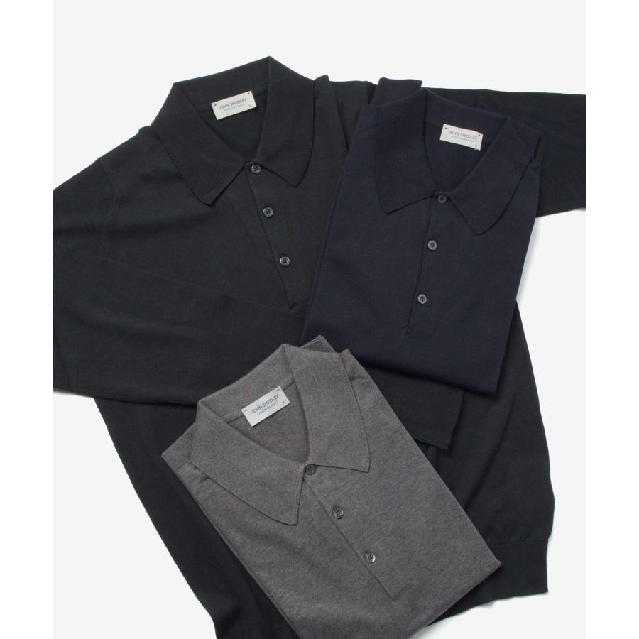ジョンスメドレー JOHN SMEDLEY FINCHLEY フィンチリー EASY FIT 30G イージー フィット ポロシャツ ニット 長袖 メンズ トップス 爆買の画像