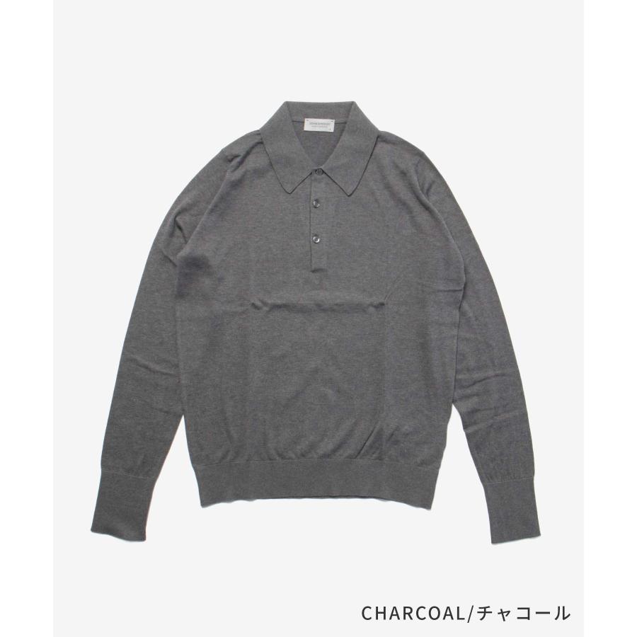 ジョンスメドレー JOHN SMEDLEY FINCHLEY フィンチリー EASY FIT 30G イージー フィット ポロシャツ ニット 長袖 メンズ トップス 爆買の画像