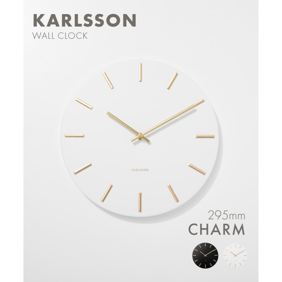 カールソン KARLSSON Wall clock Charm KA5821BK KA5821GY KA5821WH チャーム 直径30cm ユニセックス 時計 掛け時計 爆買 | Karlsson