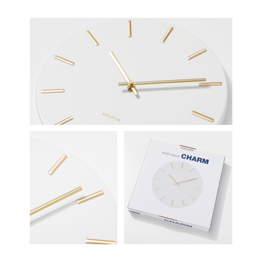 カールソン KARLSSON Wall clock Charm KA5821BK KA5821GY KA5821WH チャーム 直径30cm ユニセックス 時計 掛け時計 爆買 | Karlsson | 04