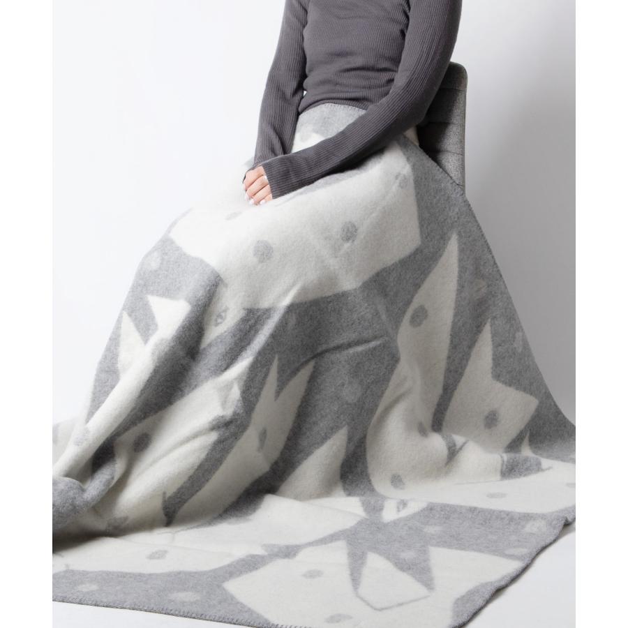 クリッパン ブランケット ミナペルホネン 130×180 （トリップ×グレー