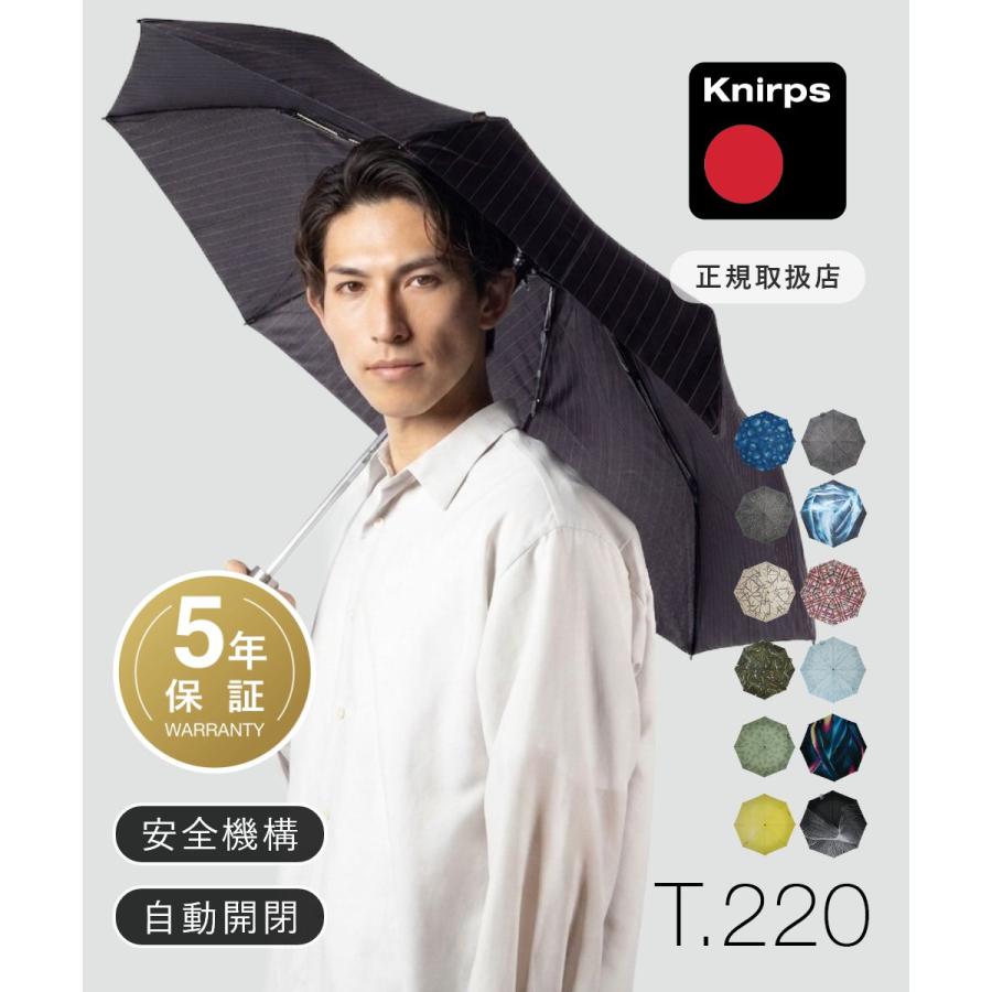 クニルプス Knirps T.220 折りたたみ傘 雨傘 撥水 ワンタッチ 自動開閉 折りたたみ ユニセックス レディース メンズ 傘 | Knirps
