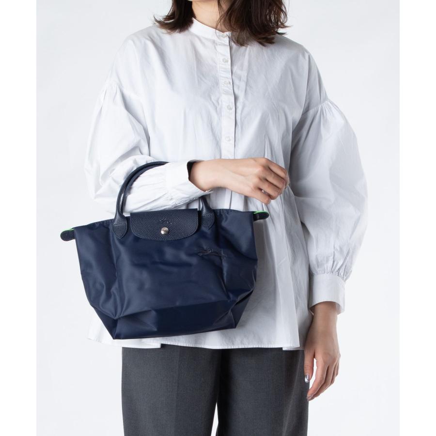 Longchamp ル プリアージュ キュイールトップハンドルバッグ Sネイビー ル プリアージュ® オリジナル S トップハンドルバッグ ブラック
