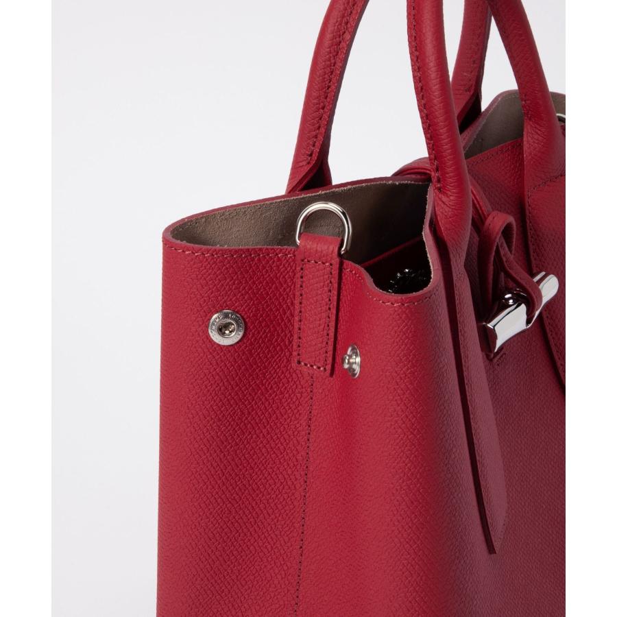 未使用品‼️ LONGCHAMP ハンドバッグ　ロゾS 2way レザー　赤 LONGCHAMP - ロンシャン／Longchamp バッグ ショルダーバッグ 鞄