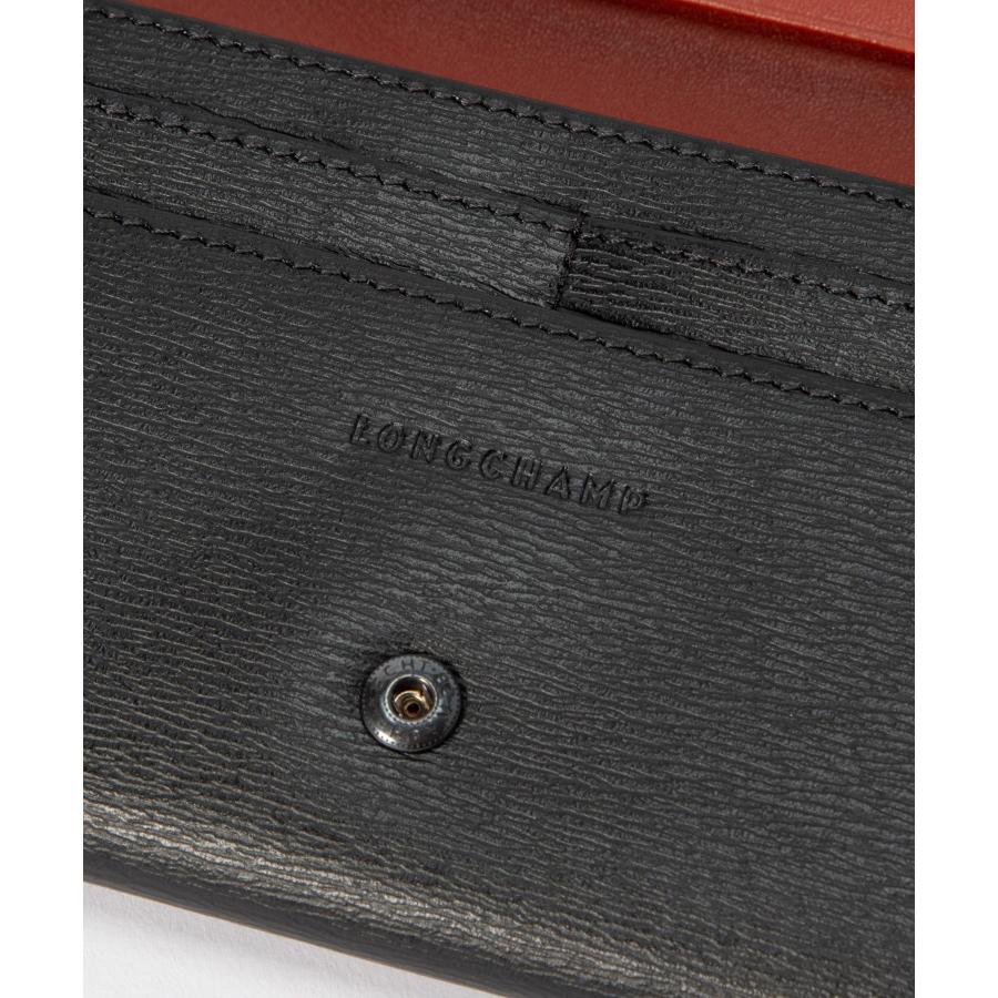 箱付未使用 ロンシャン Longchamp L3044 ロゾ レザー ロング ウォレット ケース 二つ折り長財布 レディース 黒 小銭入付 オフィス 旅 ロンシャン LONGCHAMP L3044 871 長財布 レディース 財布 ロング
