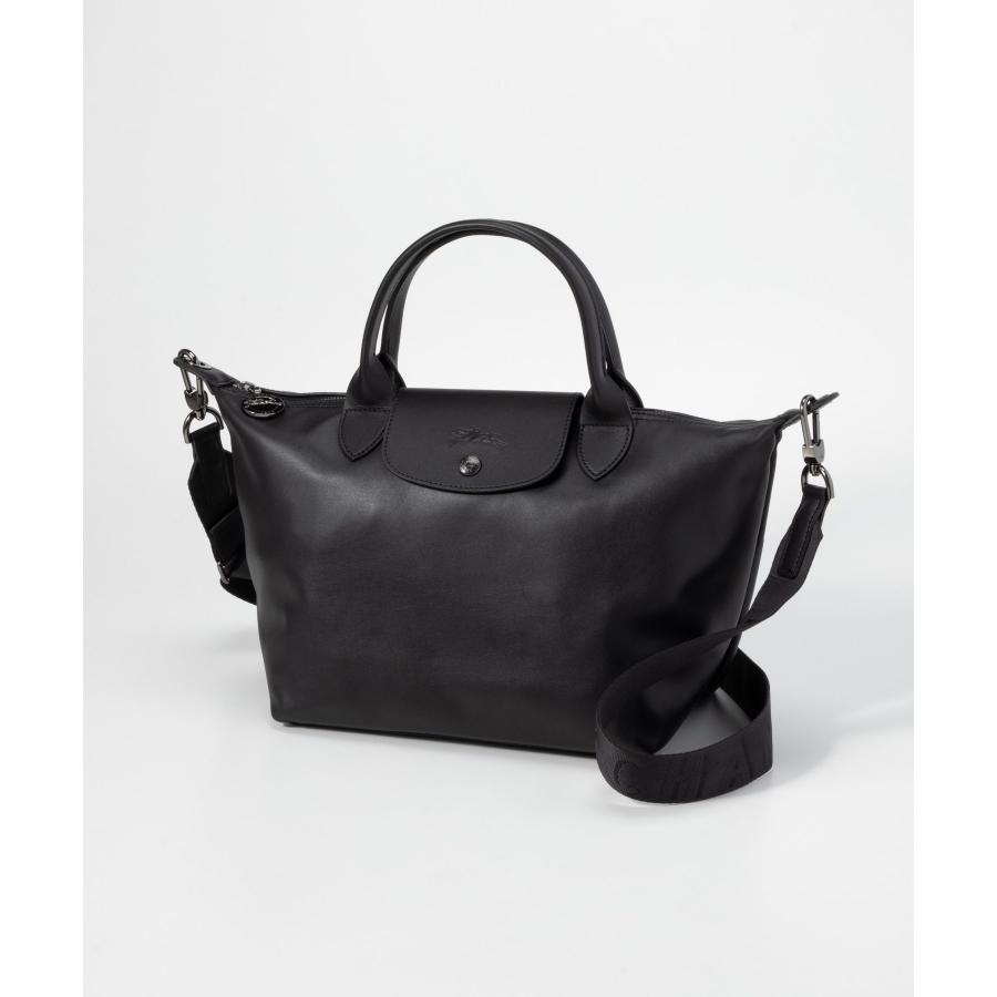 美品　LONGCHAMP　ロンシャン　レザー　フォーマルバッグ　ハンドバッグ LONGCHAMP（ロンシャン） バケットバッグ CUIR DE RUSSIE EPURE M