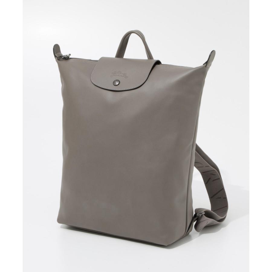 美品【LONGCHAMP 】ロンシャン 折り畳みリュック　グレー Brandol / LONGCHAMP ロンシャン リュックサック ル・プリアージュ