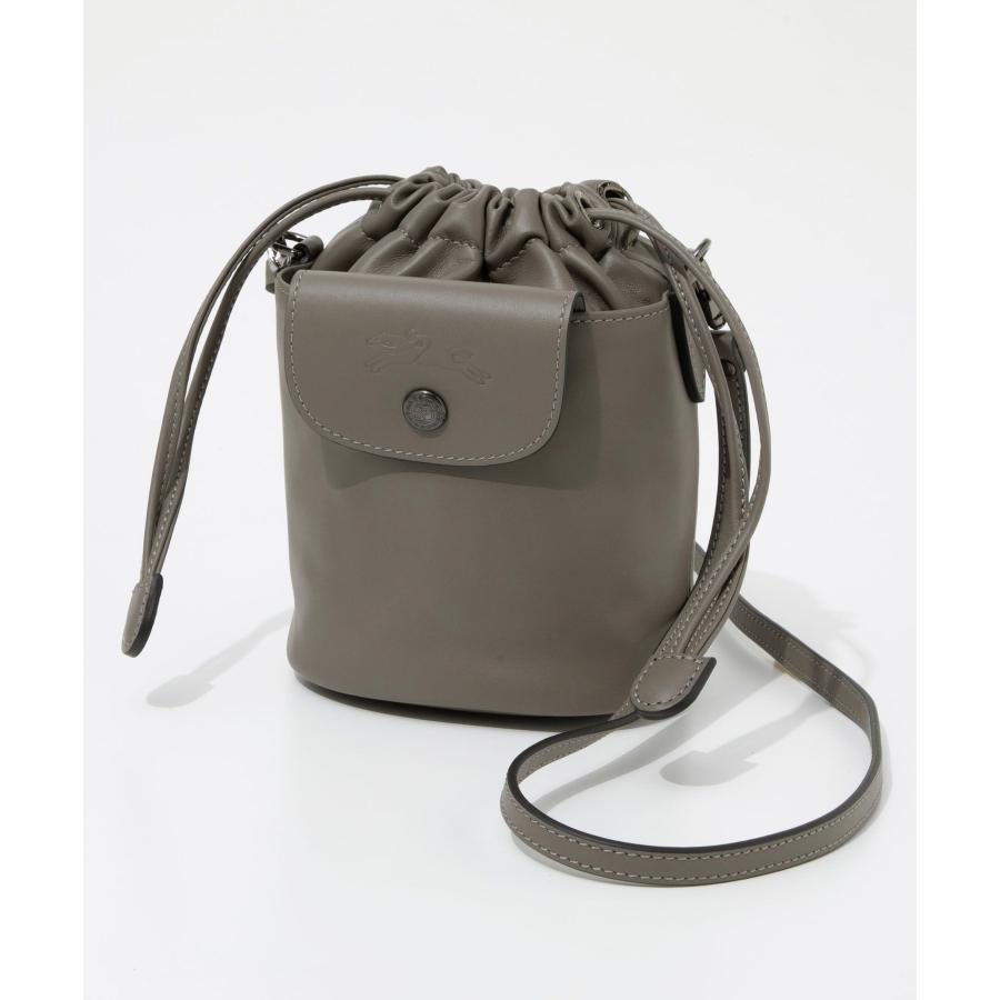 【新品】ロンシャン ル プリアージュ エクストラ XS バケットバッググレー Le Pliage Xtra XS バケットバッグ タートルダヴ - レザー | ロンシャン JP