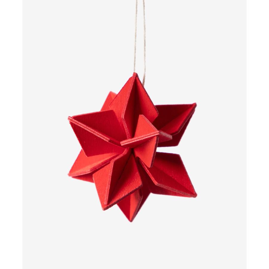 ロヴィ Lovi WOODEN 3D DECORATIONS デコレーションズ Star 5cm 6pcs pillow box S size スター 6個入り 星 飾り オーナメント クリスマス 北欧 ツリー 爆買 | lovi | 12