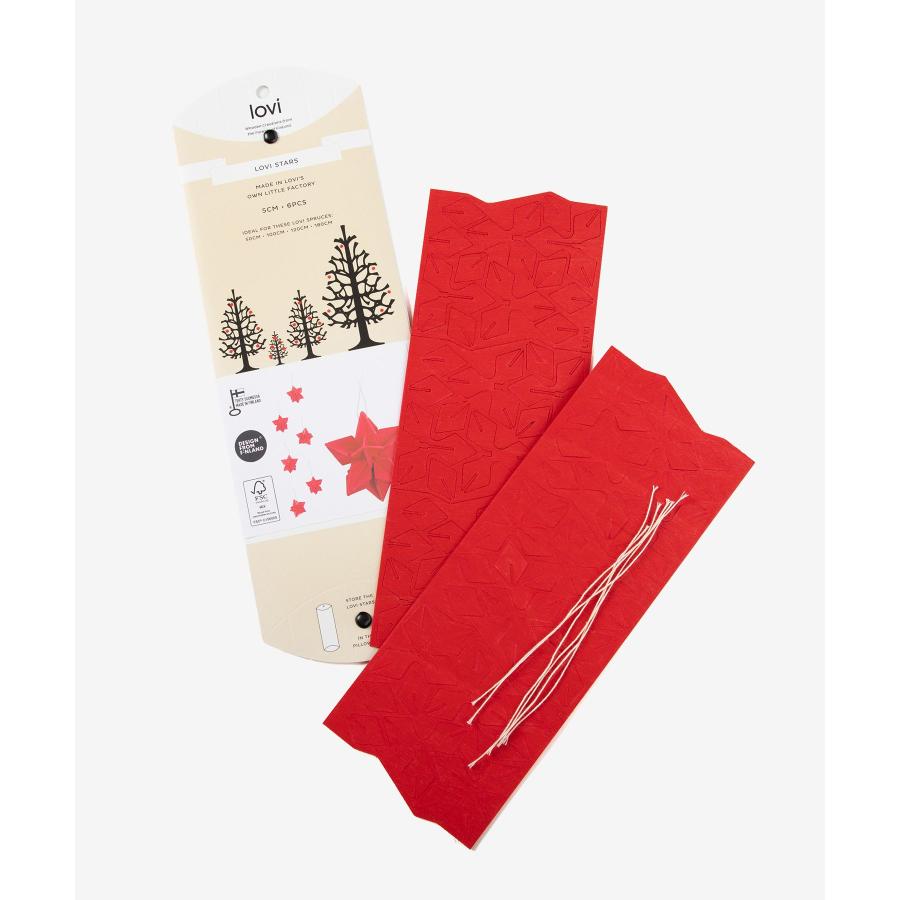 ロヴィ Lovi WOODEN 3D DECORATIONS デコレーションズ Star 5cm 6pcs pillow box S size スター 6個入り 星 飾り オーナメント クリスマス 北欧 ツリー 爆買 | lovi | 07