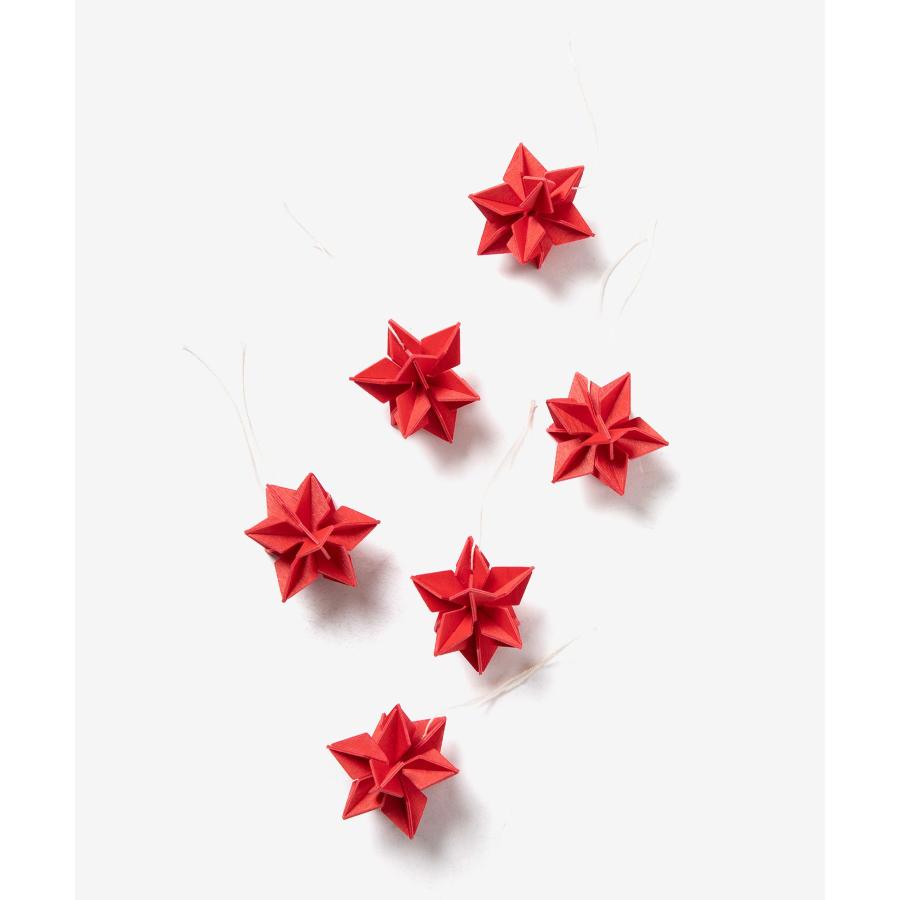 ロヴィ Lovi WOODEN 3D DECORATIONS デコレーションズ Star 5cm 6pcs pillow box S size スター 6個入り 星 飾り オーナメント クリスマス 北欧 ツリー 爆買 | lovi | 10