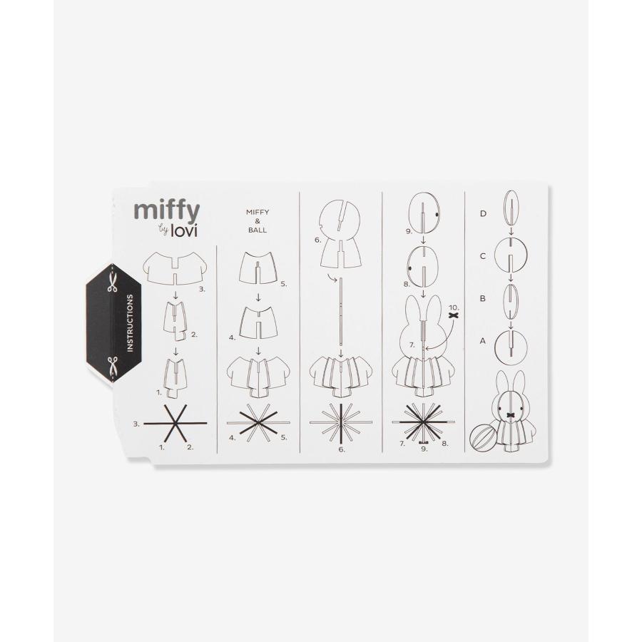 ロヴィ Lovi MIFFY BY LOVI COLOR YOURSELF ミッフィー Miffy & Ball 10cm ボール オーナメントカード グリーティングカード 北欧 爆買 | lovi | 12