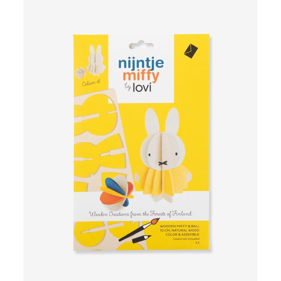 ロヴィ Lovi MIFFY BY LOVI COLOR YOURSELF ミッフィー Miffy & Ball 10cm ボール オーナメントカード グリーティングカード 北欧 爆買 | lovi | 03