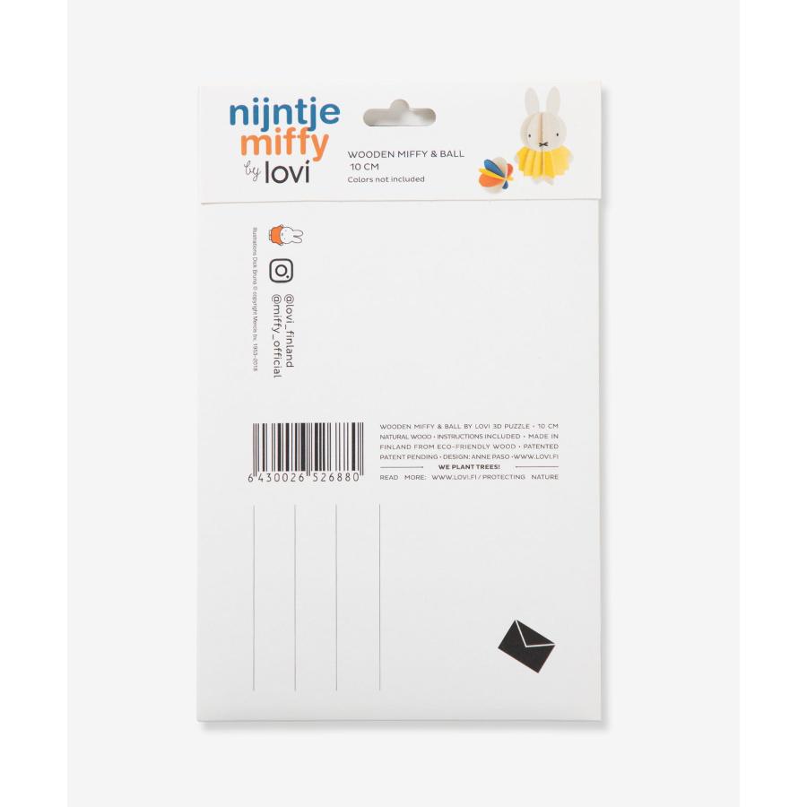 ロヴィ Lovi MIFFY BY LOVI COLOR YOURSELF ミッフィー Miffy & Ball 10cm ボール オーナメントカード グリーティングカード 北欧 爆買 | lovi | 04