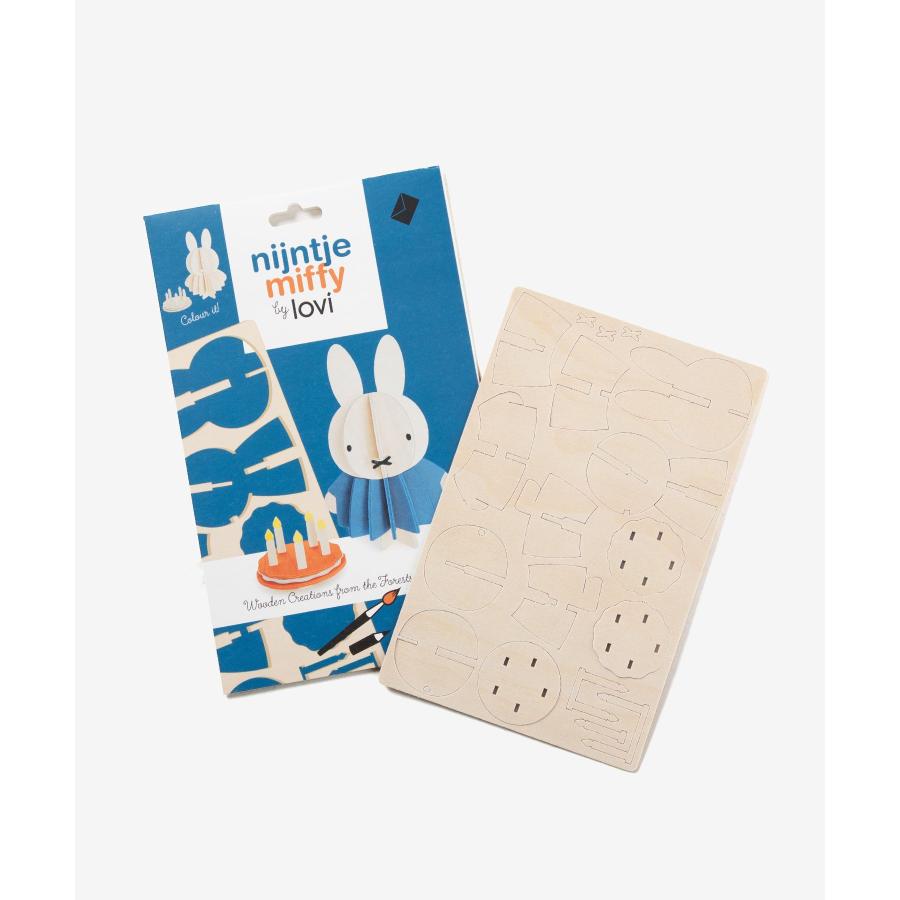 ロヴィ Lovi MIFFY BY LOVI COLOR YOURSELF ミッフィー Miffy & Cake 10cm ケーキ オーナメントカード グリーティングカード 北欧 爆買 | lovi | 05