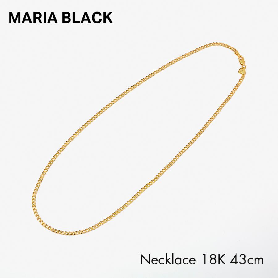 マリアブラック ネックレス レディース 300407YG-43 MARIA BLACK アクセサリー サッフィネックレス 43cm GOLD HP シンプル ジュエリー ギフト プレゼント｜u-stream