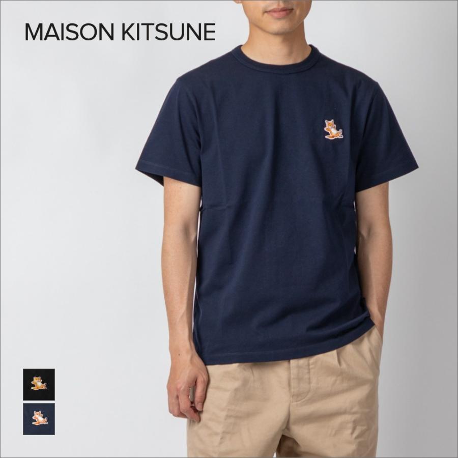 メゾンキツネ Maison Kitsune Gukj0010 Tシャツ メンズ レディース トップス 半袖 チラックスフォックス パッチ クラシック コットン カットソー Mak Gukj0010 U Stream 通販 Yahoo ショッピング