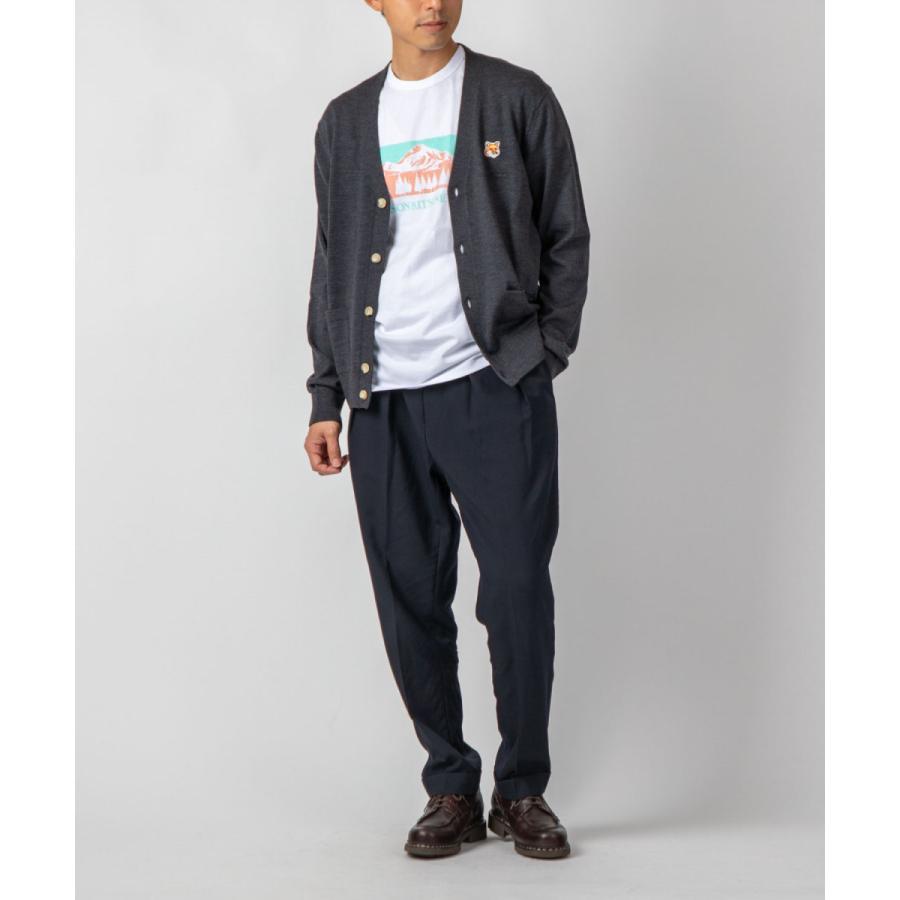 メゾンキツネ MAISON KITSUNE GU00542KT1036 カーディガン メンズ レディース トップス 長袖 フォックスヘッド パッチ クラシック ウール Vネック シンプル | MAISON KITSUNE | 14