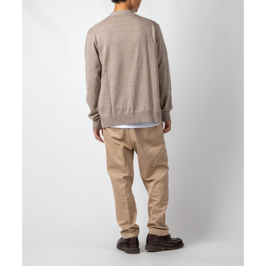 メゾンキツネ MAISON KITSUNE GU00542KT1036 カーディガン メンズ レディース トップス 長袖 フォックスヘッド パッチ クラシック ウール Vネック シンプル | MAISON KITSUNE | 18