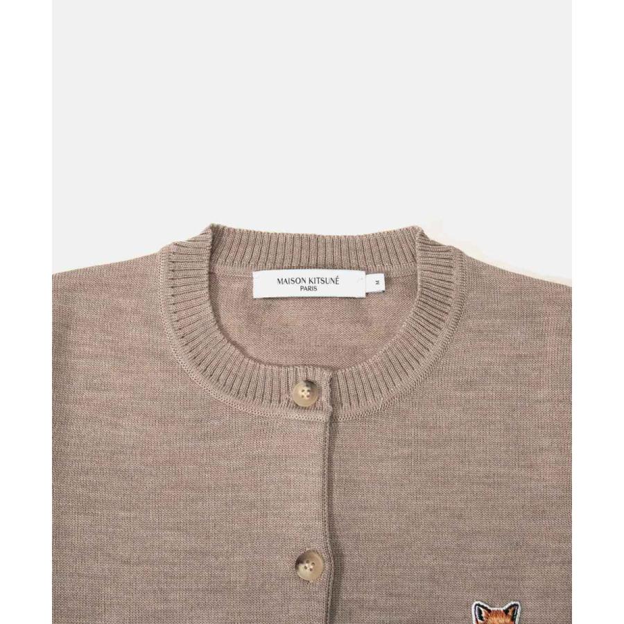 メゾンキツネ MAISON KITSUNE HW00521KT1036 カーディガン レディース トップス 長袖 フォックスヘッド パッチ アジャステッド ウール ニット カジュアル | MAISON KITSUNE | 02