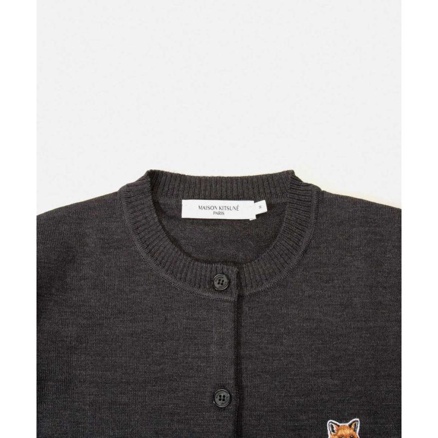 メゾンキツネ MAISON KITSUNE HW00521KT1036 カーディガン レディース トップス 長袖 フォックスヘッド パッチ アジャステッド ウール ニット カジュアル | MAISON KITSUNE | 08